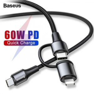 Baseus 2 in 1 60W Lightning Type-C Cable